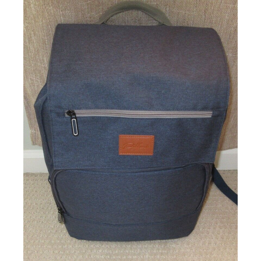 Pillina Backpack Baby Diaper Bag Changing Station Navy Excellent Condition